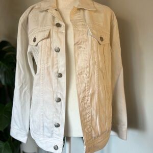 Stylish Cream Jean Jacket for Women